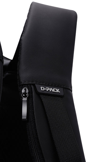 D-pack Erkek Siyah Teknolojik Kumaş Hardcase Sırt Çantası