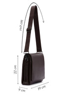 Erkek Kahverengi Deri Postacı Çantası