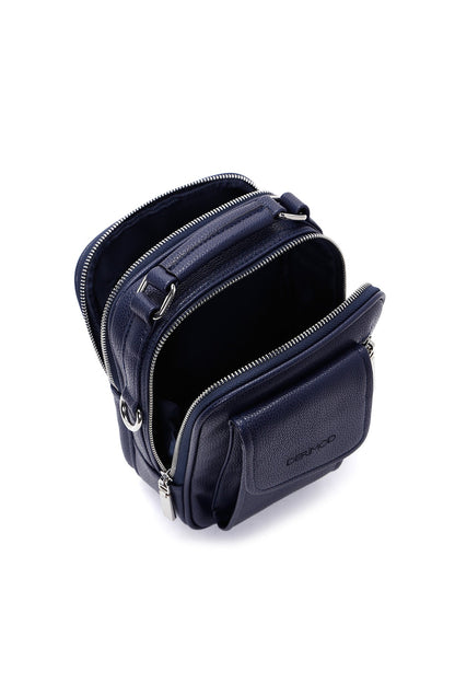 Erkek Lacivert Çapraz Çanta