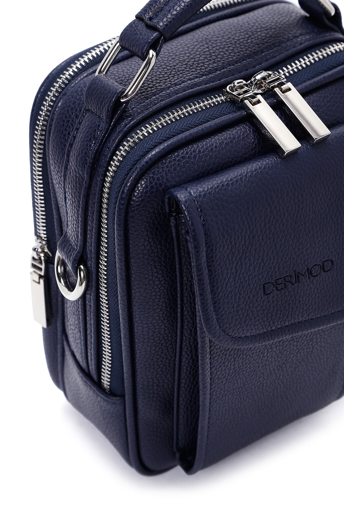 Erkek Lacivert Çapraz Çanta