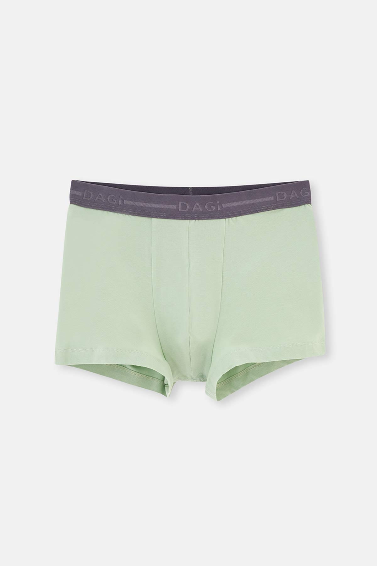 Mavi-pembe Pamuk 3'lü Boxer
