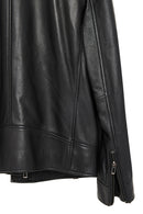 Carter Erkek Siyah Biker Deri Mont