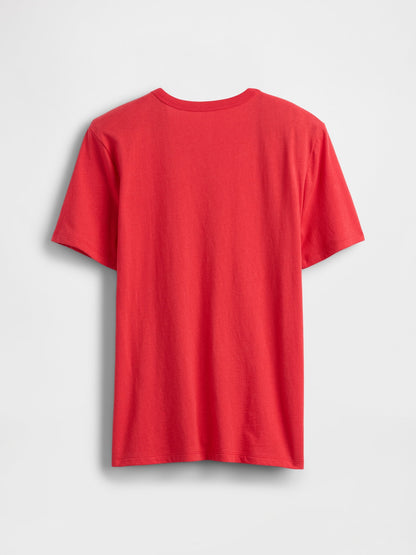 Kırmızı Gap Logo T-shirt