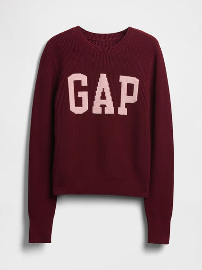 Bordo Gap Logo Intarsia Kazak