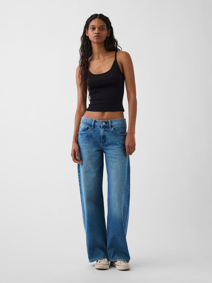 Açık Mavi The Hailey Low Rise Loose Jean Pantolon
