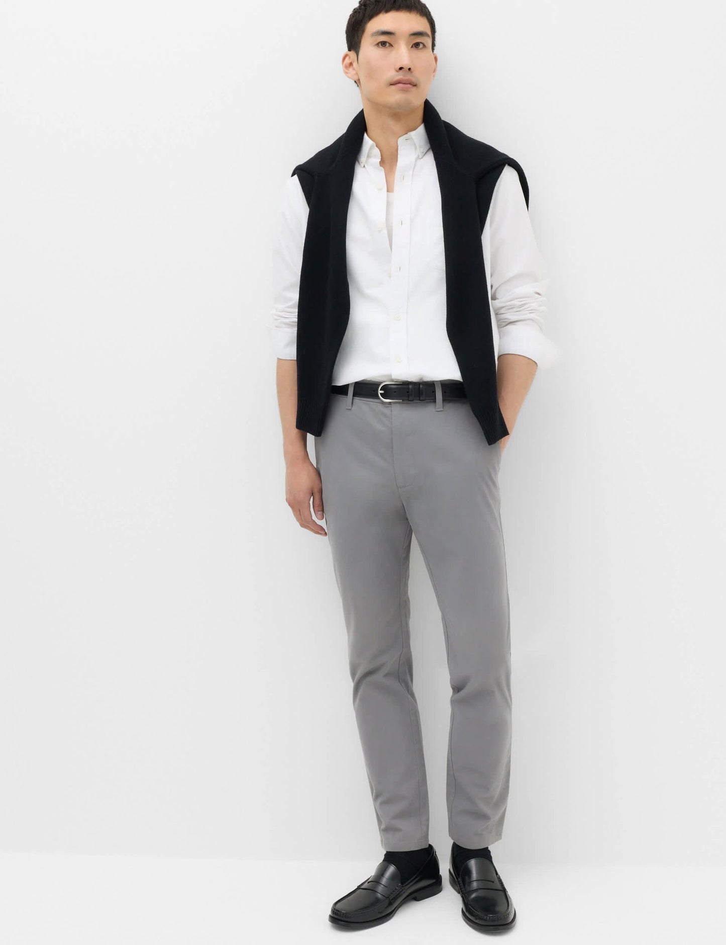 Slim Fit Pamuk Karışımlı Chino Pantolon
