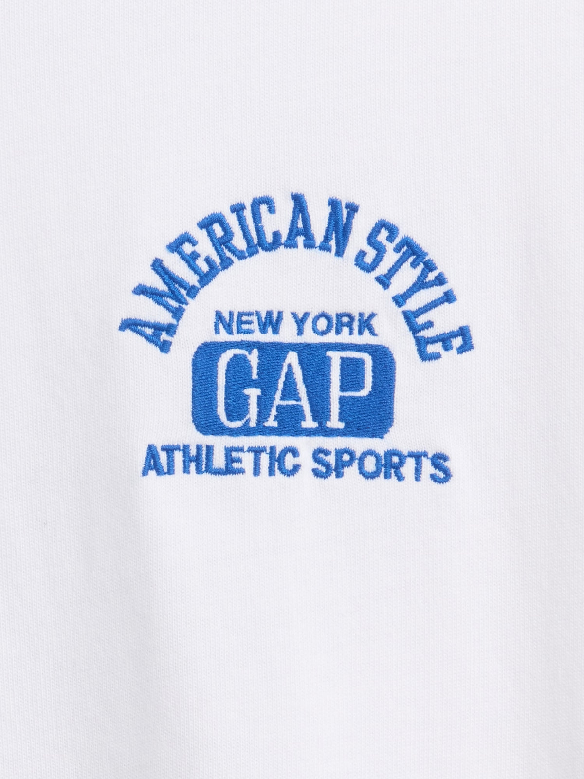 Beyaz Heavyweight Gap Logo Relaxed Crop T-shirt