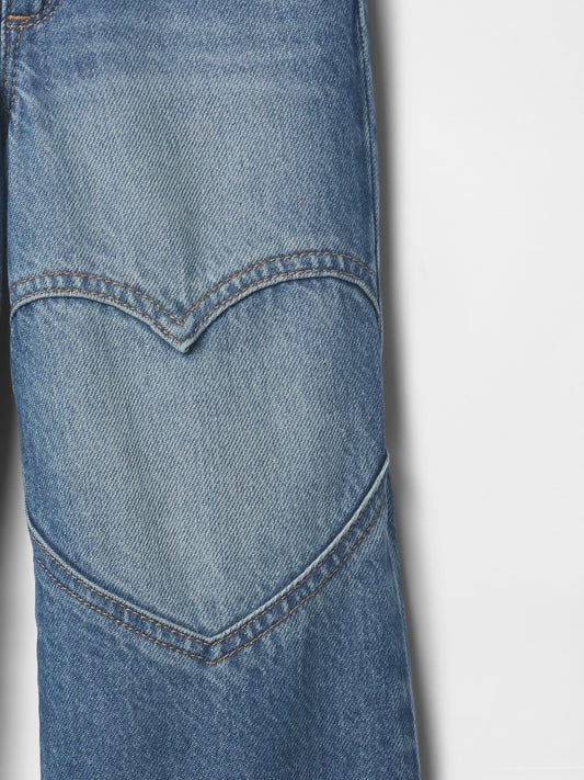 Mavi Wide-leg Kalpli Jean Pantolon