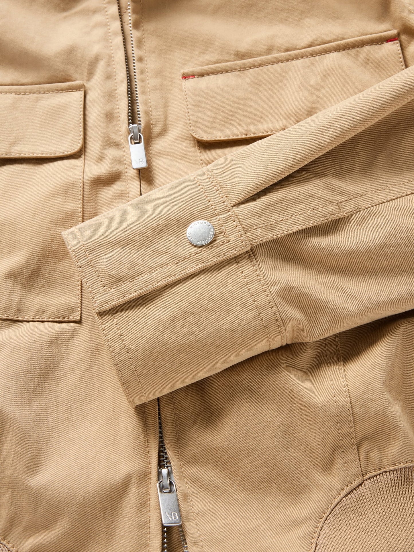 Bej Gap × Victoria Beckham Bomber Ceket