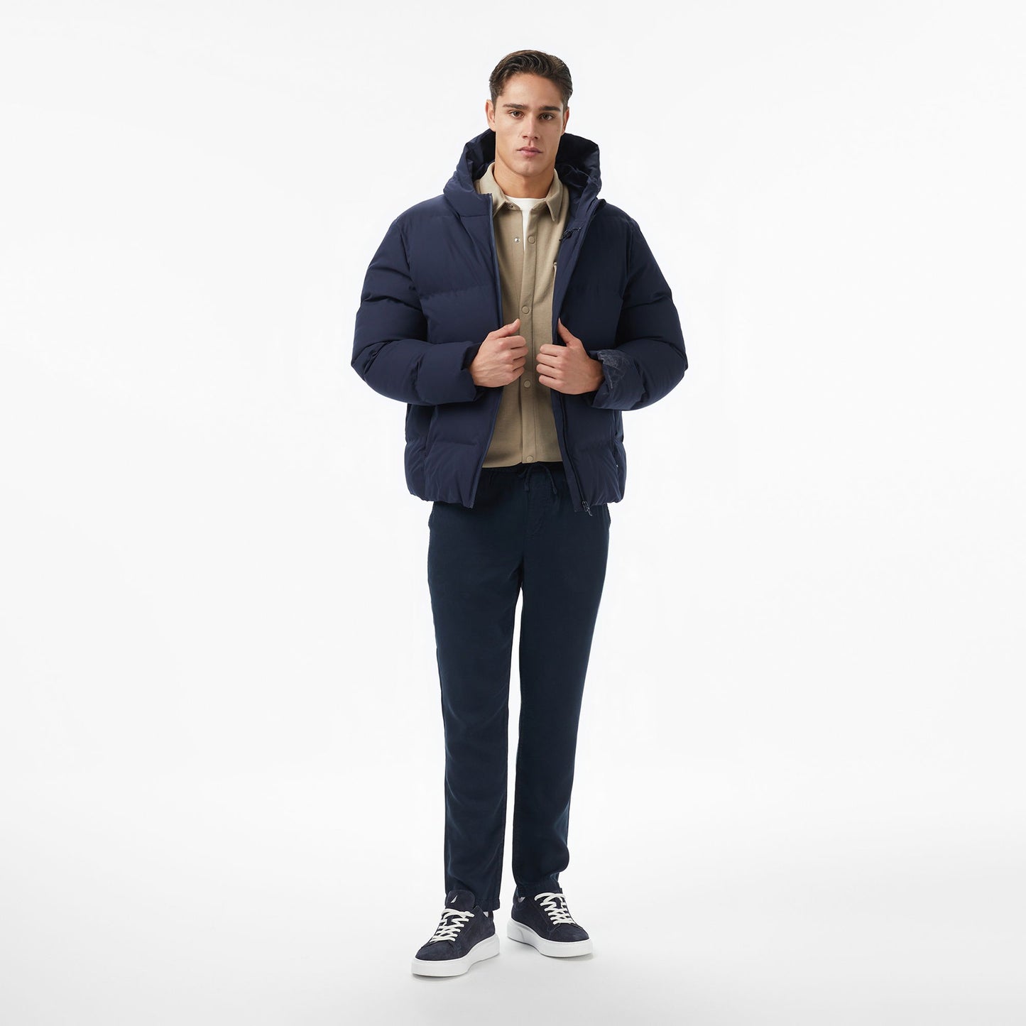 Nautica Erkek Lacivert Regular Fit Mont