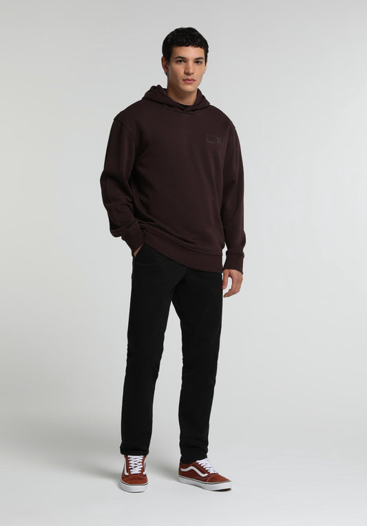 Slim Fit Orta Bel Düz Paça Erkek Siyah Düğmeli Pantolon