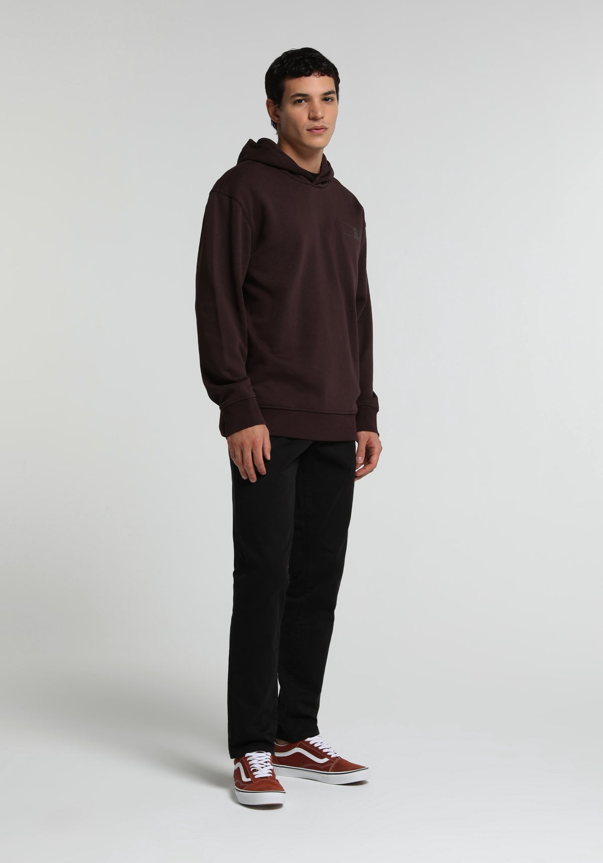 Slim Fit Orta Bel Düz Paça Erkek Siyah Düğmeli Pantolon