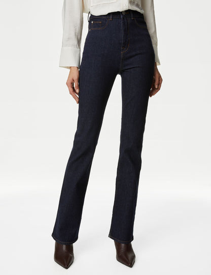 Yüksek Bel Slim Flare Magic Jean Pantolon