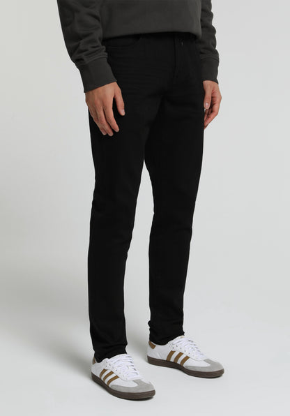 Slim Fit Düşük Bel Dar Paça Erkek Siyah Jean Pantolon