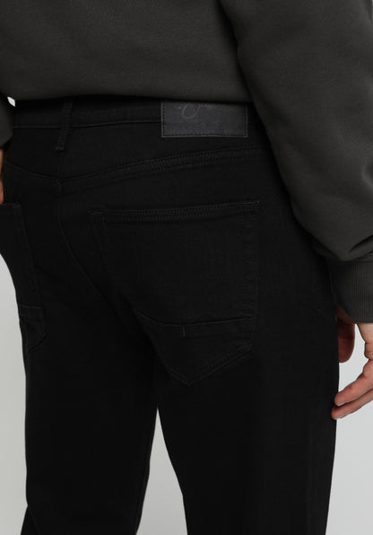 Slim Fit Düşük Bel Dar Paça Erkek Siyah Jean Pantolon