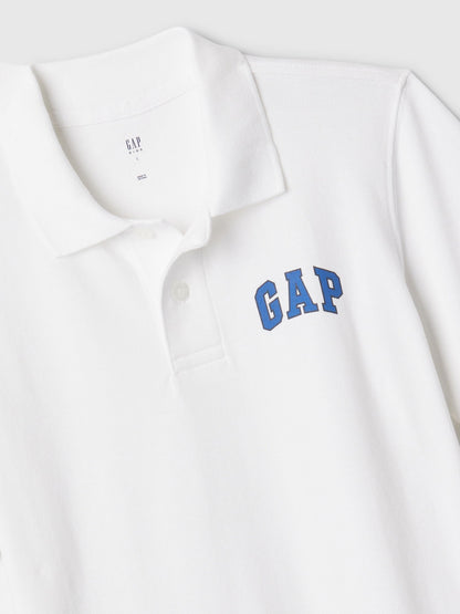 Beyaz Gap Logo Polo Yaka T-shirt