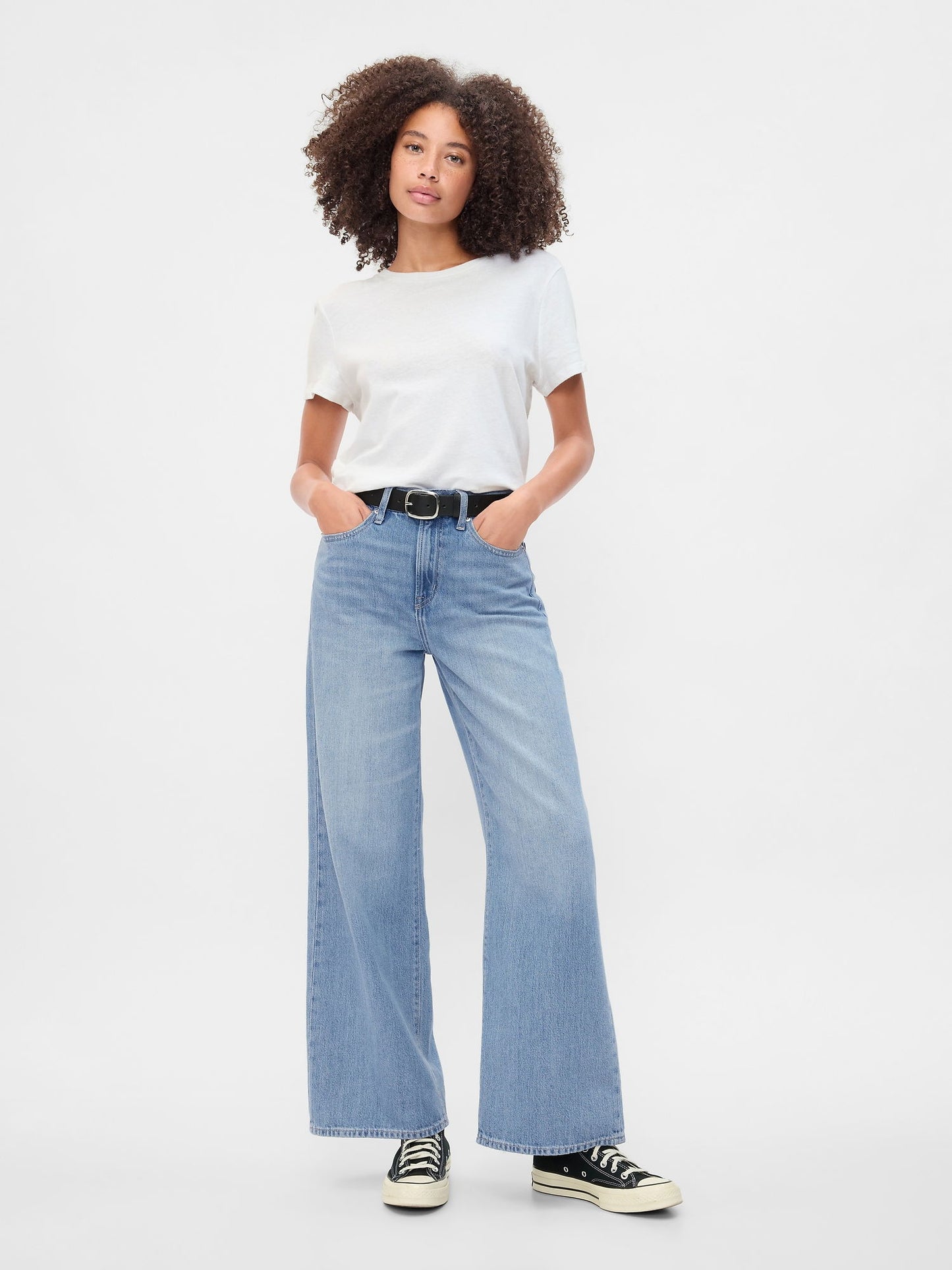 Mavi High Rise Wide Leg Jean Pantolon
