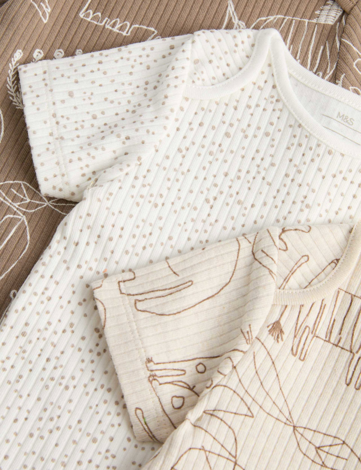 Safari Desenli Bebek Body 3'lü Set