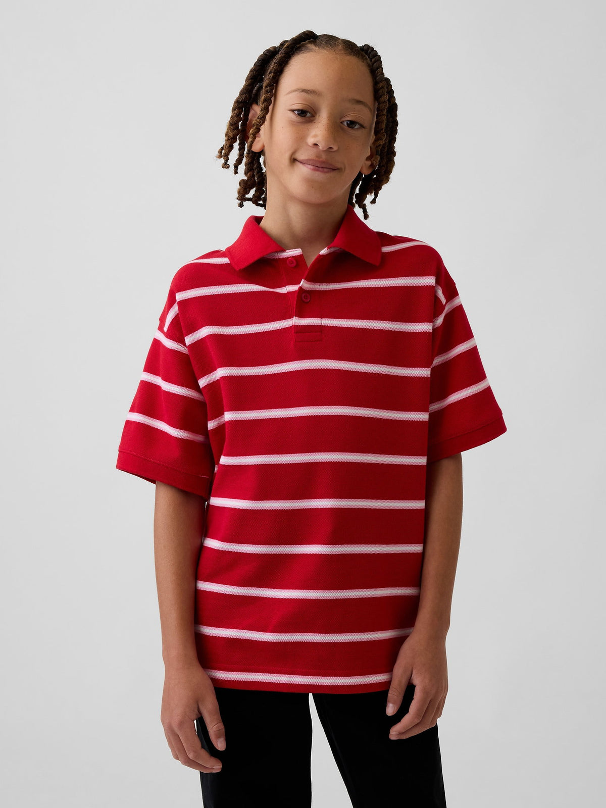 Çok Renkli Relaxed Pique Polo T-shirt