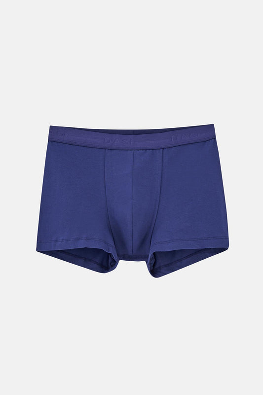 Lacivert Düz Pamuklu Boxer