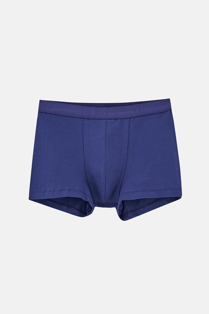 Lacivert Düz Pamuklu Boxer