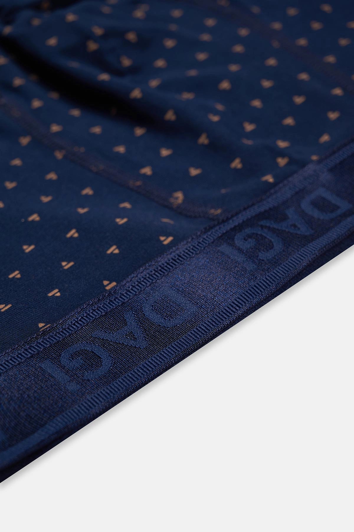 Açık Kahve-lacivert 3'lü Desenli Micro Modal Boxer