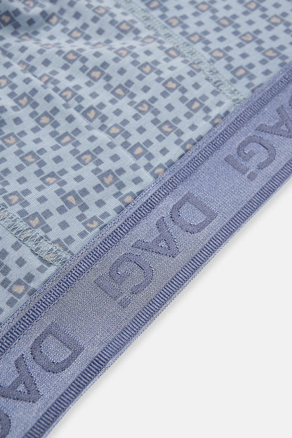 Açık Gri-gri 3'lü Desenli Micro Modal Boxer