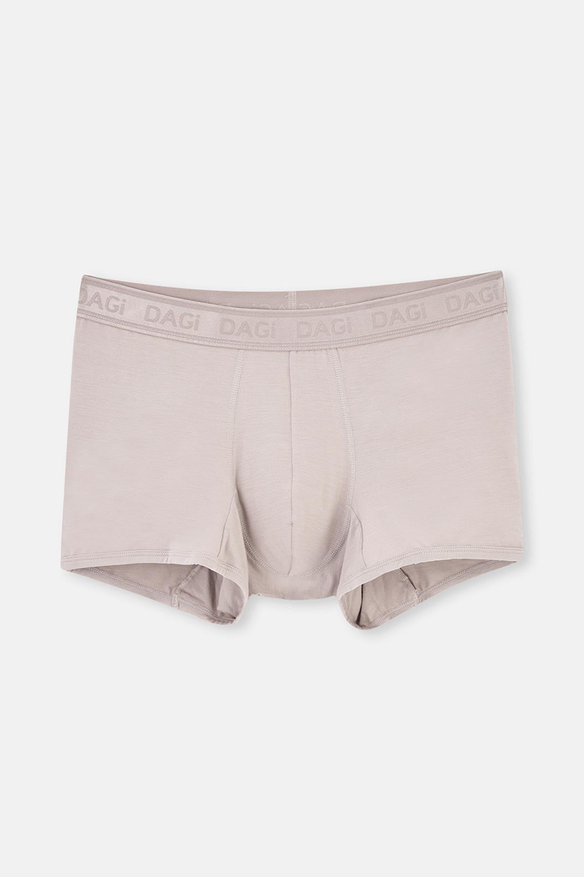 Açık Gri-gri 3'lü Desenli Micro Modal Boxer