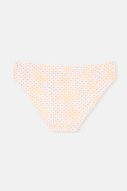 Açık Somon-soft Pembe Soft Kadın 3'lü Desenli Brıef Külot
