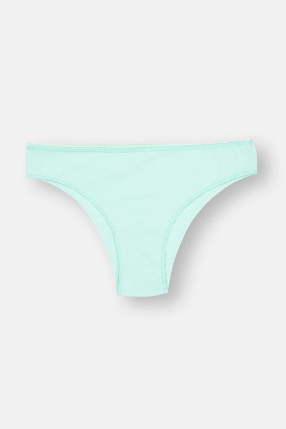 Mürdüm-pembe-turkuaz Kadın 3'lü Desenli Brazilian Külot