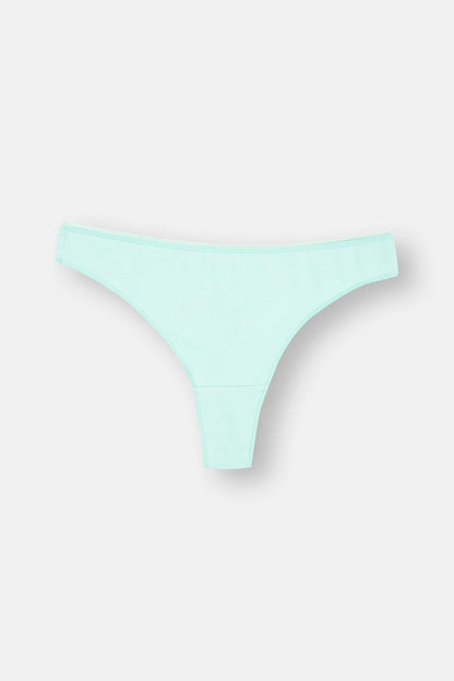 Mürdüm-pembe-turkuaz Kadın 3'lü Desenli Thong Külot