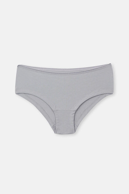 Gri-soft Pembe Soft Kadın 3'lü Desenli Hipster Külot