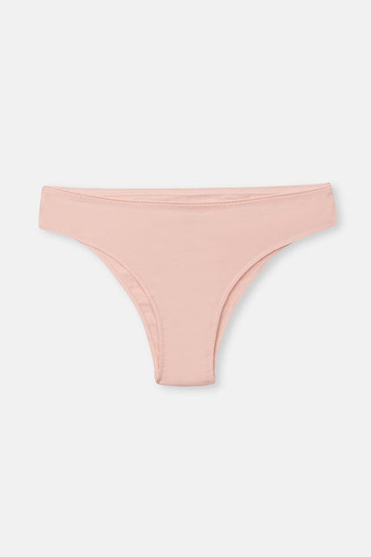 Gri-soft Pembe Soft Kadın 3'lü Desenli Brazilian Külot
