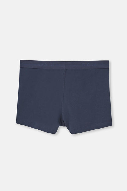 Lacivert 3'lü Düz Pamuk Boxer