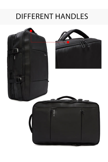 D-pack Erkek Siyah Teknolojik Kumaş Sırt Çantası