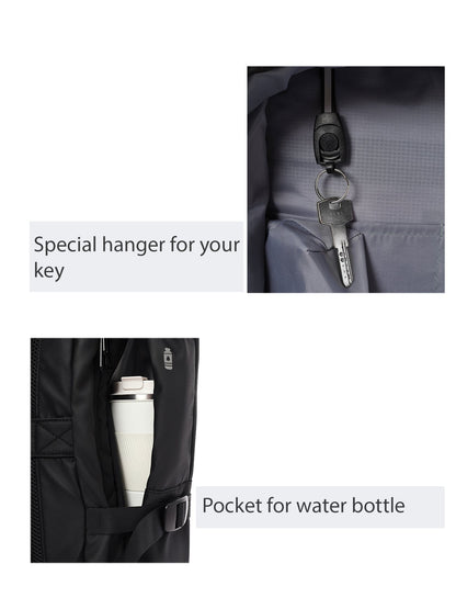 D-pack Erkek Siyah Teknolojik Kumaş Sırt Çantası
