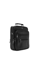 Erkek Siyah Uzun Askılı Deri El Çantası