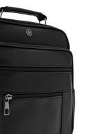 Erkek Siyah Uzun Askılı Deri El Çantası