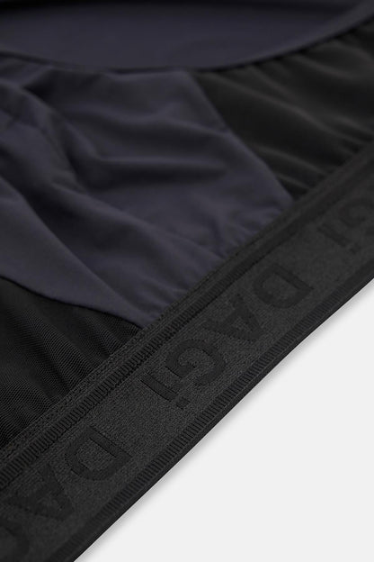 Siyah Yan Detaylı Slip