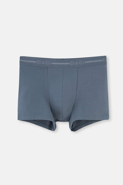 Koyu Gri Pamuklu Düz Boxer