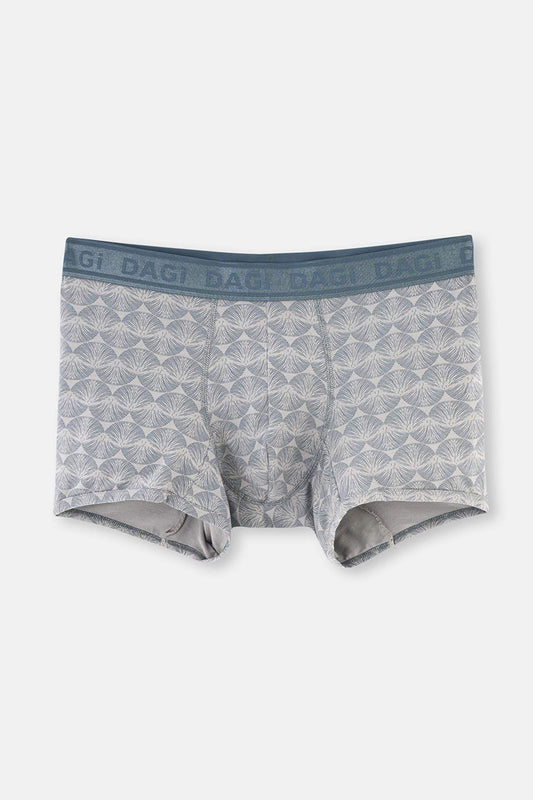 Gri Micro Modal Desenli Boxer