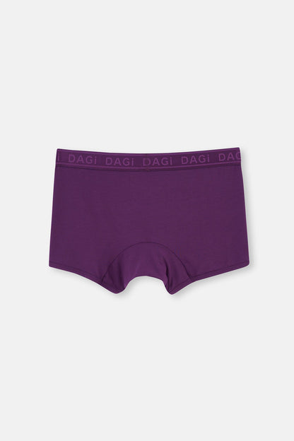 Mor Micro Modal Düz Boxer