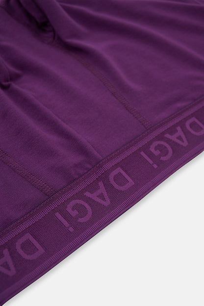 Mor Micro Modal Düz Boxer