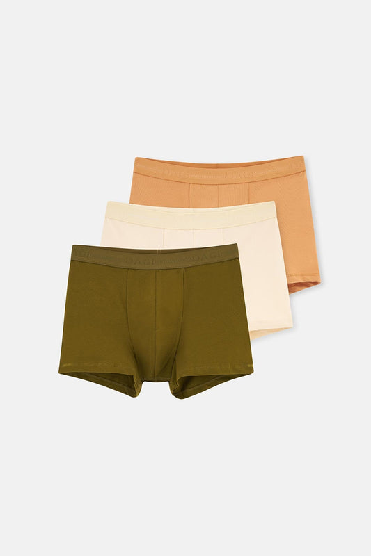 Multicolor 3'lü Pamuklu Boxer