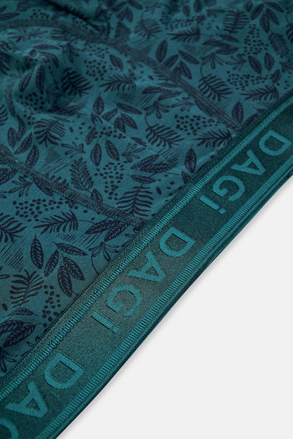 Koyu Mavi Micro Modal Desenli 3'lü Boxer