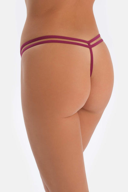Mürdüm Dantelli G-string Külot