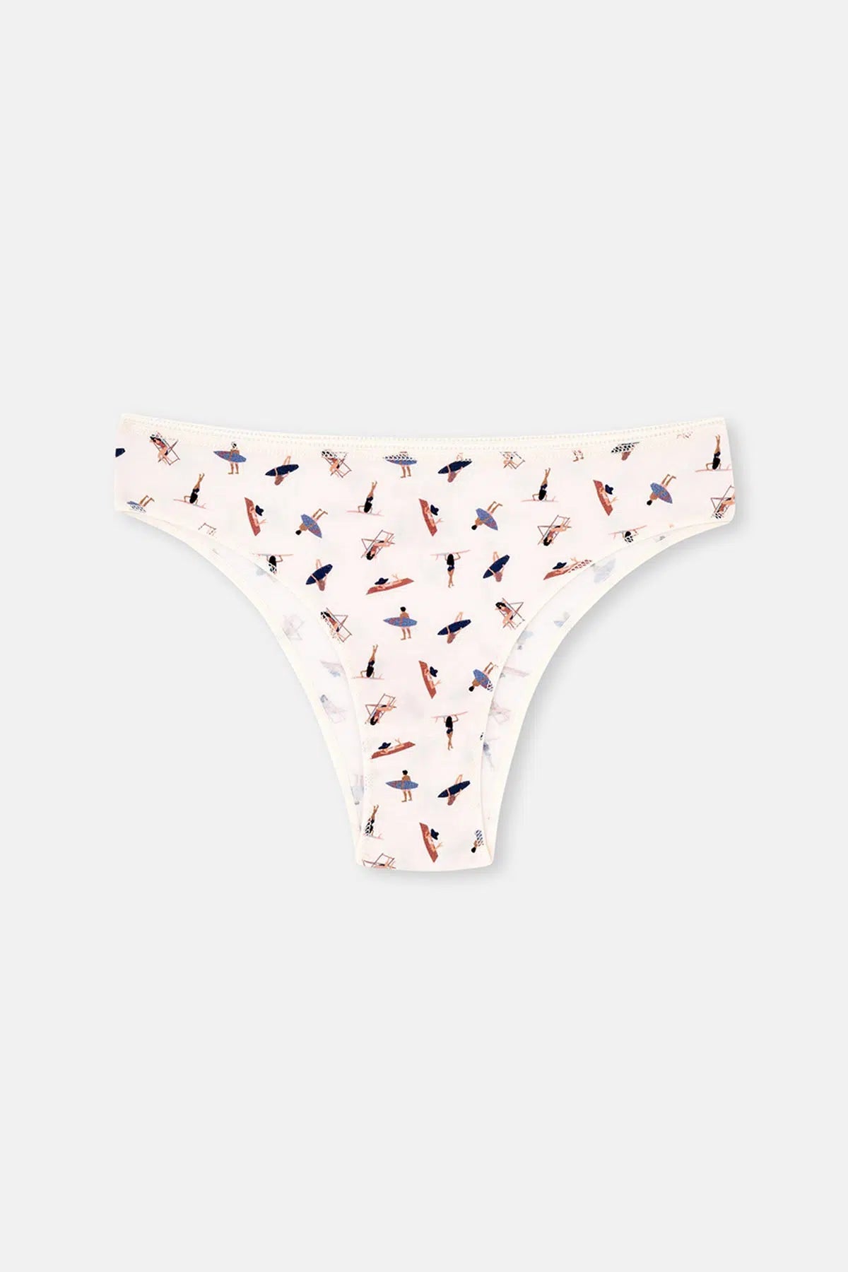 Multicolor Kadın 3'lü Desenli Normal Bel Brazilian Külot