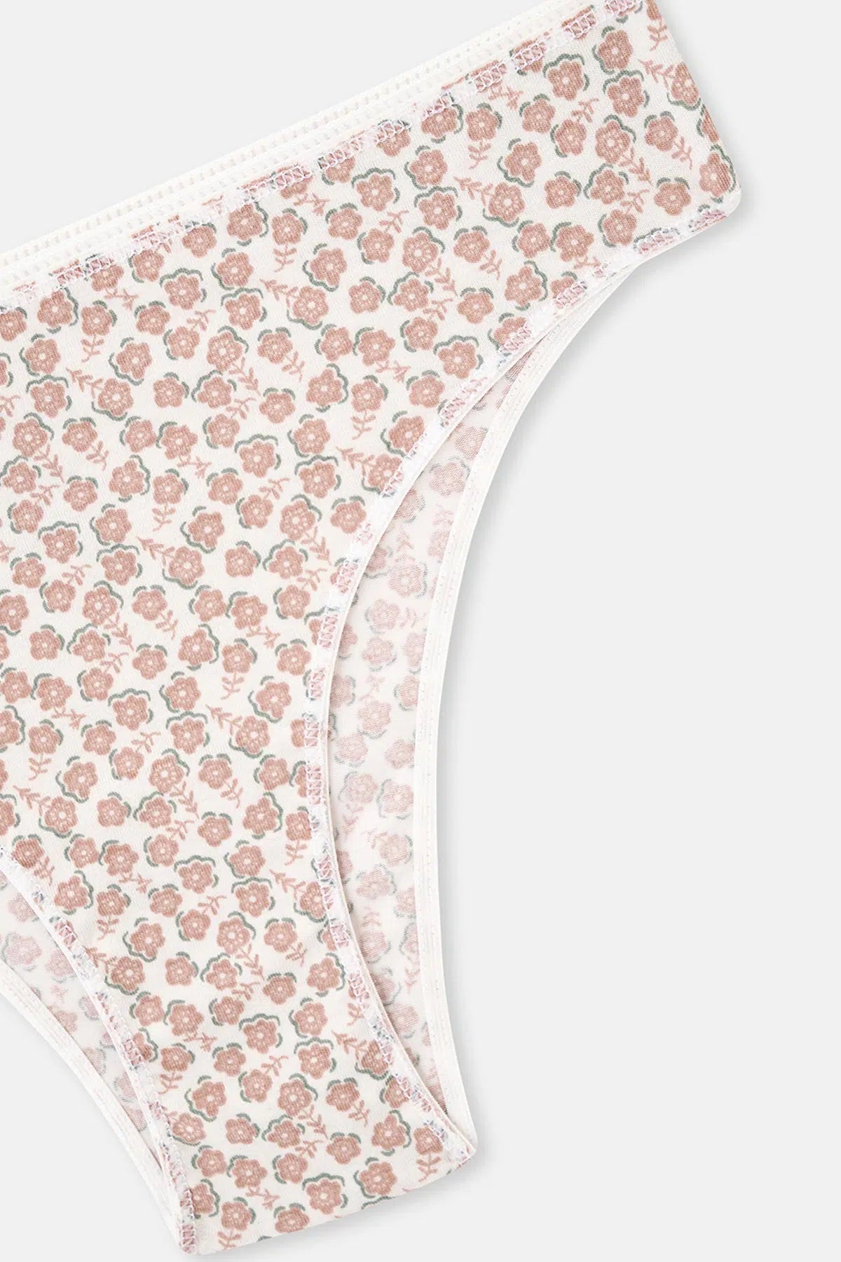 Multicolor Kadın 3'lü Desenli Brazılıan Külot