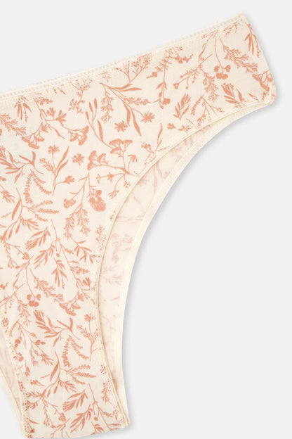 Multicolor Kadın 3'lü Desenli Brazilian Külot