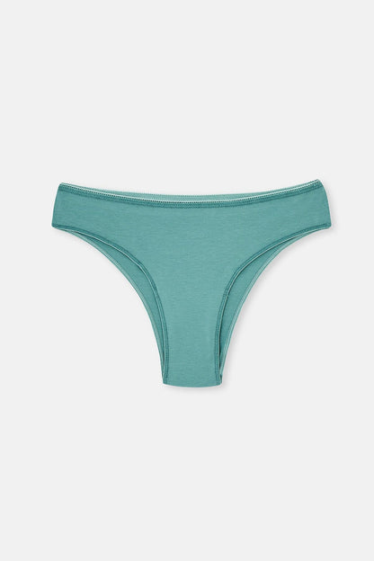 Multicolor Kadın 3'lü Desenli Pamuklu Brazilian Külot